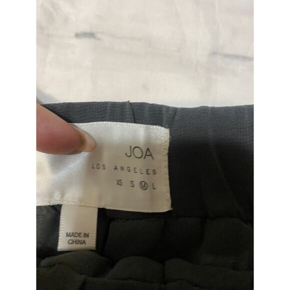 Pleated Goth Black White Skirt Medium Elastic Waist Steampunk Chic Edgy - Picture 6 of 7